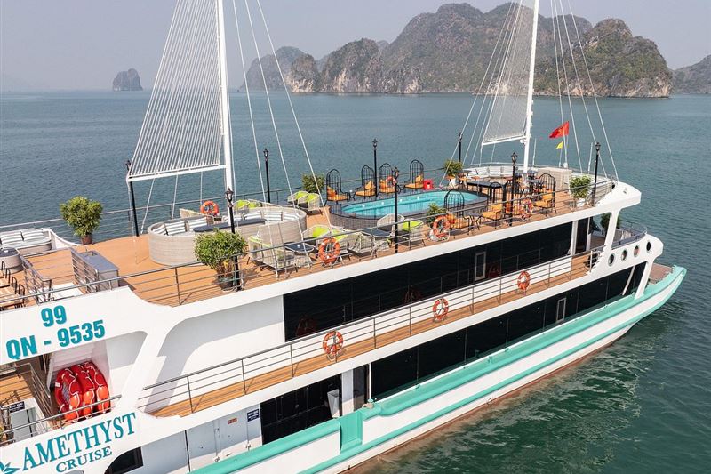 Amethyst Daily Cruise - 1 Day Luxury Halong Bay Tour from Hanoi